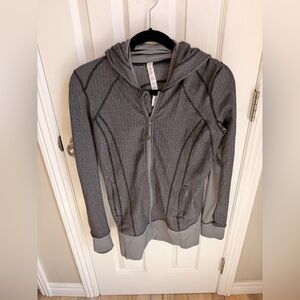 Lululemon Athletica Patterned Gray Hoodie